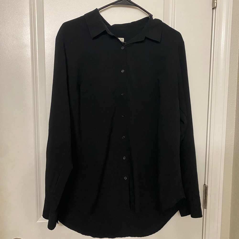 Black button up